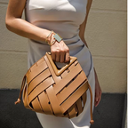 Mini Bolsa Tote Modena em Couro