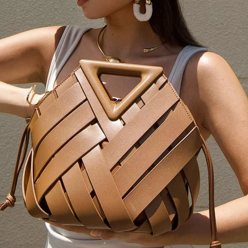 Mini Bolsa Tote Modena em Couro