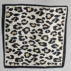 Lenço de Cetim Estampa Onça 90x90 – Bandana Feminina Animal Print