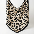 Lenço de Cetim Estampa Onça 90x90 – Bandana Feminina Animal Print